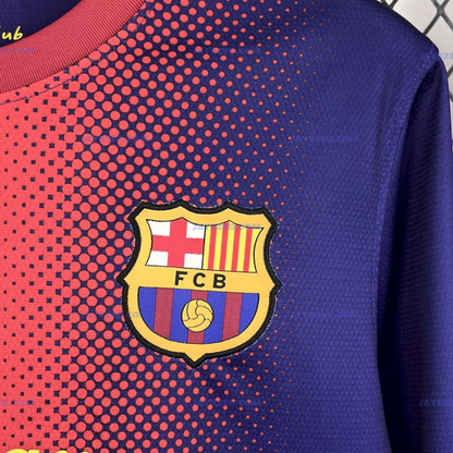 FC Barcelone Domicile Manches Longues Rétro - 2012/13