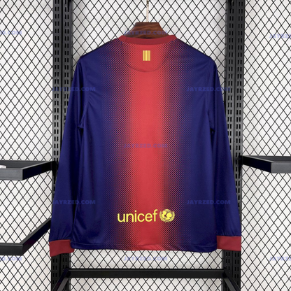 FC Barcelone Domicile Manches Longues Rétro - 2012/13