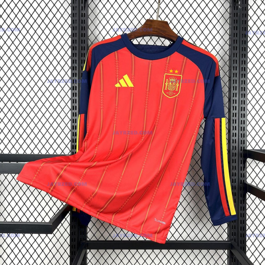 Espagne Domicile 2 Étoiles Manches Longues - 2026/27